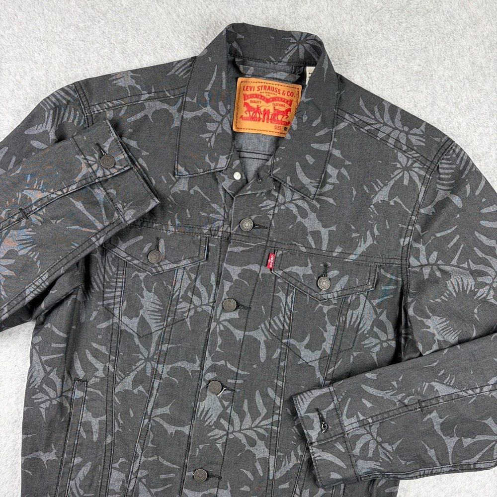 Levi's Sample Trucker Jacket Mens Medium Mineral … - image 2